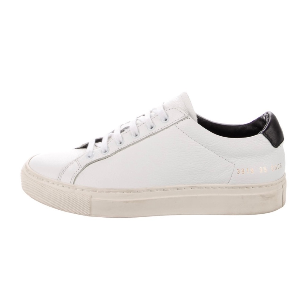 Woman by Common Projects Leather Low Top Sneakers